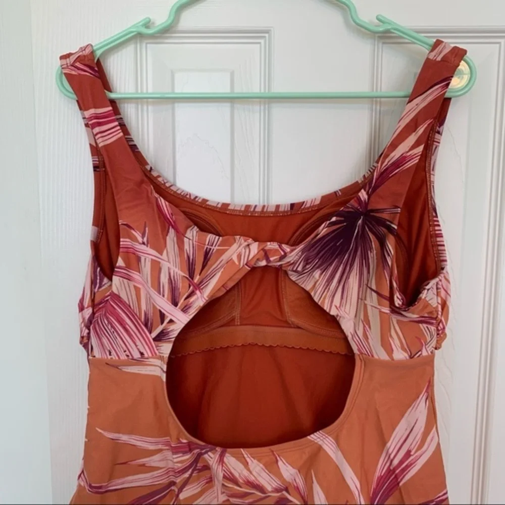 Kona Sol‎ size XL one piece swimsuit bathing suit orange